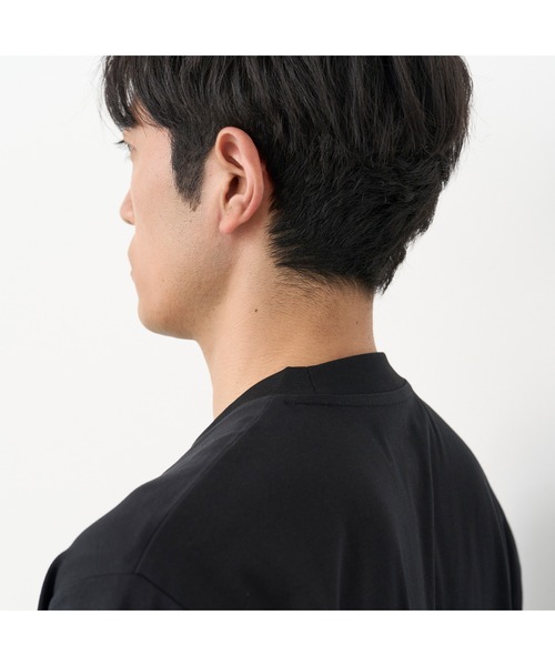 TOKYO SHIRTS（トウキョウシャツ）の「【シャツ屋仕立てのTシャツ】 Vネック Tシャツ（Tシャツ/カットソー・メンズ・ブラック/ホワイト・L/S/M/LL）」の9枚目の写真