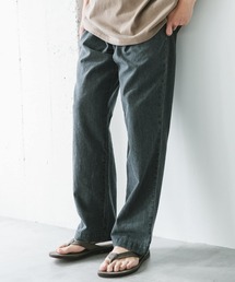URBAN RESEARCH DOORS | リネンブレンドデニム イージートラウザー(デニムパンツ)