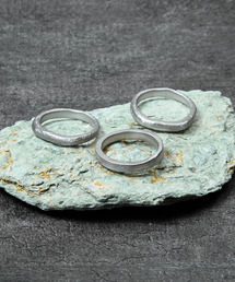 GILD ギルド / Warp top & flat atypical set ring シルバー925エイティピカルセットリング / G251-RI06