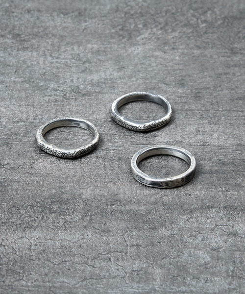 GILD（ギルド）の「GILD ギルド / Warp top & flat atypical set ring シルバー925エイティピカルセットリング / G251-RI06（リング・メンズ・ゴールド/シルバー/プラチナム・9号/7号/21号/19号/17号/15号/13号/11号）」の7枚目の写真
