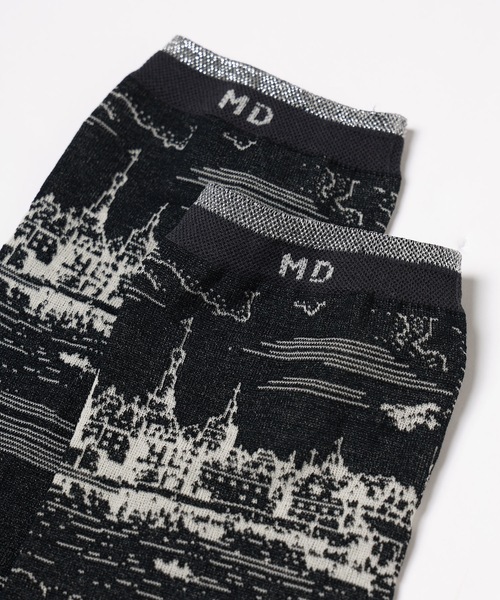mintdesigns（ミントデザインズ）の「TOILE DE JOUY SOCKS（ソックス/靴下・レディース・ブラック/ネイビー/レッド・M）」の5枚目の写真