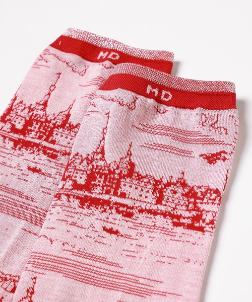 mintdesigns（ミントデザインズ）の「TOILE DE JOUY SOCKS（ソックス/靴下・レディース・ブラック/ネイビー/レッド・M）」の11枚目の写真