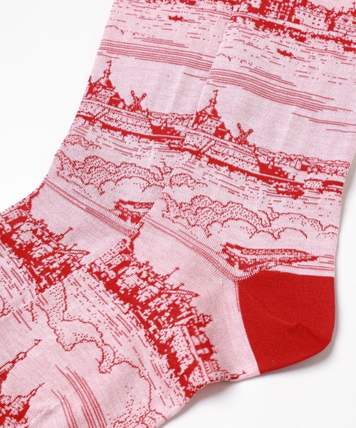 mintdesigns（ミントデザインズ）の「TOILE DE JOUY SOCKS（ソックス/靴下・レディース・ブラック/ネイビー/レッド・M）」の12枚目の写真