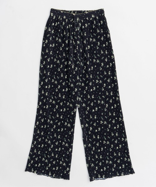 Small Flower Pleated Pants/スモールフラワープリーツパンツ
