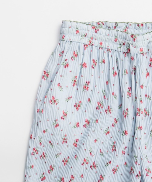 MAISON SPECIAL(メゾンスペシャル)の「Small Flower Pleated Pants/スモールフラワープリーツパンツ■セットアップ対応■(その他パンツ・レディース・ブラック/ブルー・36/38)」の14枚目の写真