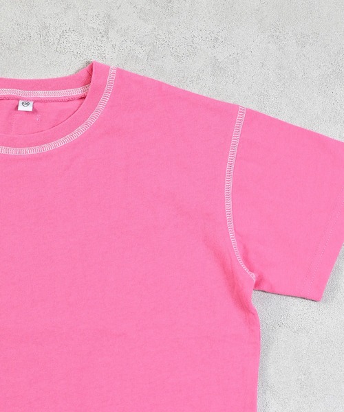 Life Support Products(ライフサポートプロダクツ)の「ステッチバイカラーTシャツ(Tシャツ/カットソー・キッズ・ブルー/チャコール/ホワイト系その他/ライトグリーン/イエロー/ピンク/オフホワイト/グレー・90/100/110/80/95/140/150/120/130)」の22枚目の写真