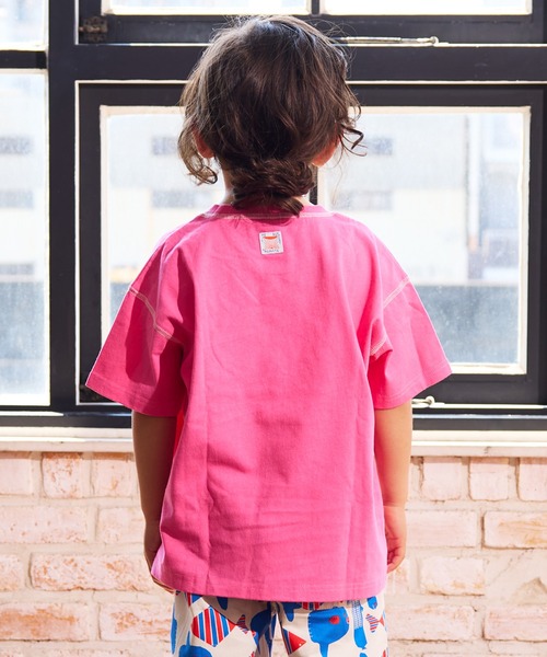 Life Support Products(ライフサポートプロダクツ)の「ステッチバイカラーTシャツ(Tシャツ/カットソー・キッズ・ブルー/チャコール/ホワイト系その他/ライトグリーン/イエロー/ピンク/オフホワイト/グレー・90/100/110/80/95/140/150/120/130)」の16枚目の写真