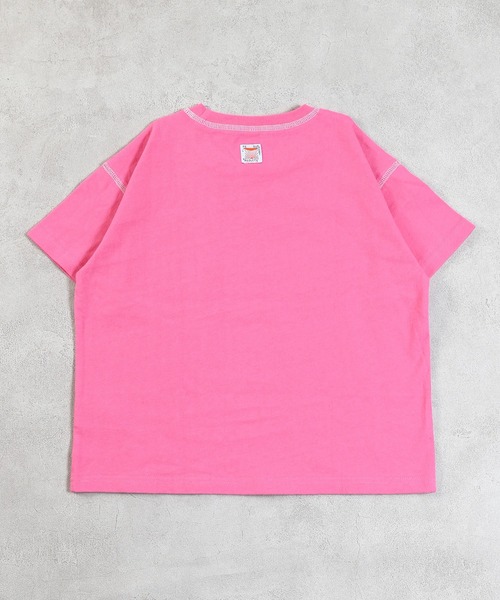 Life Support Products(ライフサポートプロダクツ)の「ステッチバイカラーTシャツ(Tシャツ/カットソー・キッズ・ブルー/チャコール/ホワイト系その他/ライトグリーン/イエロー/ピンク/オフホワイト/グレー・90/100/110/80/95/140/150/120/130)」の21枚目の写真