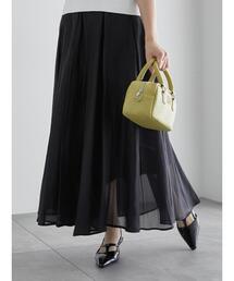 Te chichi | シアークレープボリュームフレアスカート(スカート)