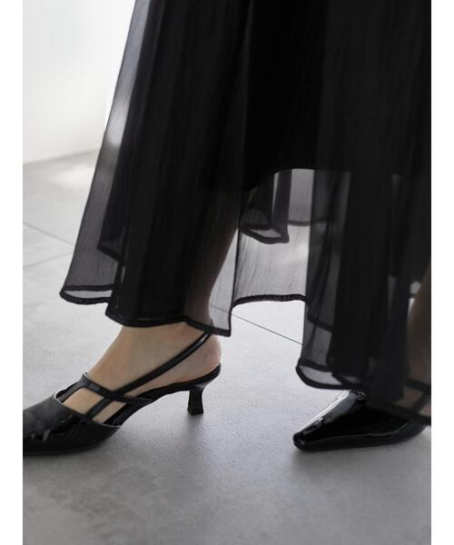 Te chichi（テチチ）の「シアークレープボリュームフレアスカート（スカート・レディース・シルバーグレー/カーキ/ブラック・F）」の18枚目の写真