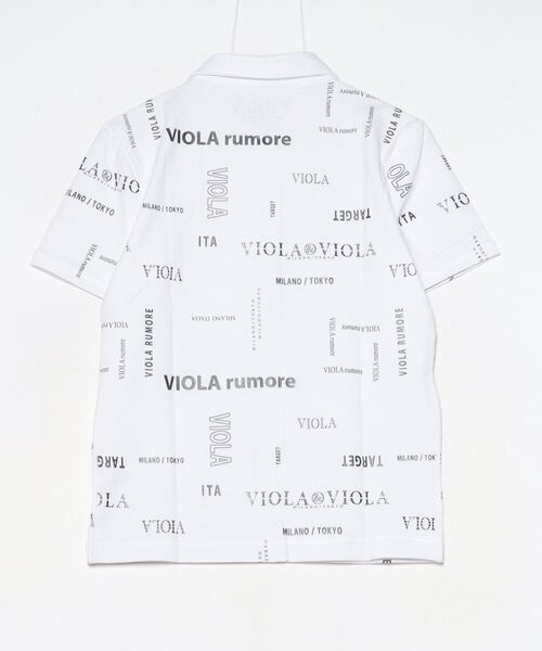 VIOLA(ヴィオラ)の「『VIOLA rumore/ヴィオラ ルモーレ』総柄半袖ポロ(シャツ/ブラウス・メンズ・ブラック×ホワイト/ブラック/ホワイト・XL/L/M)」の17枚目の写真