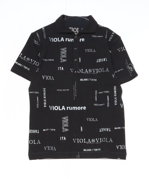 VIOLA(ヴィオラ)の「『VIOLA rumore/ヴィオラ ルモーレ』総柄半袖ポロ(シャツ/ブラウス・メンズ・ブラック×ホワイト/ブラック/ホワイト・XL/L/M)」の18枚目の写真