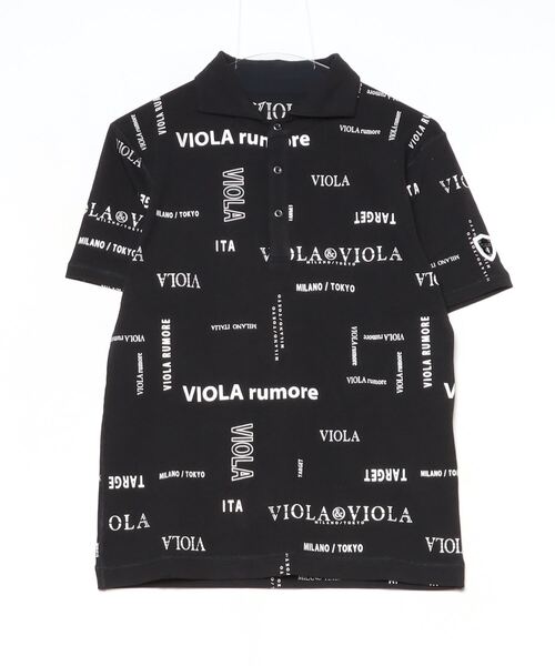 VIOLA(ヴィオラ)の「『VIOLA rumore/ヴィオラ ルモーレ』総柄半袖ポロ(シャツ/ブラウス・メンズ・ブラック×ホワイト/ブラック/ホワイト・XL/L/M)」の19枚目の写真