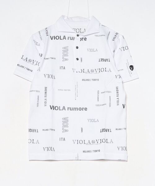 VIOLA(ヴィオラ)の「『VIOLA rumore/ヴィオラ ルモーレ』総柄半袖ポロ(シャツ/ブラウス・メンズ・ブラック×ホワイト/ブラック/ホワイト・XL/L/M)」の16枚目の写真