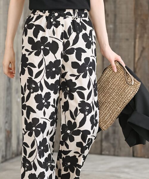 rps(アールピーエス)の「綿麻プリントイージーパンツ(その他パンツ・レディース・ブラック系その他2/オフホワイト/チャコールグレー/アイボリー/ブラック・フリー)」の7枚目の写真