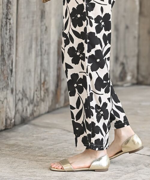 rps(アールピーエス)の「綿麻プリントイージーパンツ(その他パンツ・レディース・ブラック系その他2/オフホワイト/チャコールグレー/アイボリー/ブラック・フリー)」の10枚目の写真