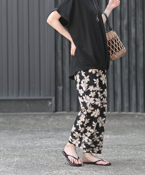 rps(アールピーエス)の「綿麻プリントイージーパンツ(その他パンツ・レディース・ブラック系その他2/オフホワイト/チャコールグレー/アイボリー/ブラック・フリー)」の14枚目の写真