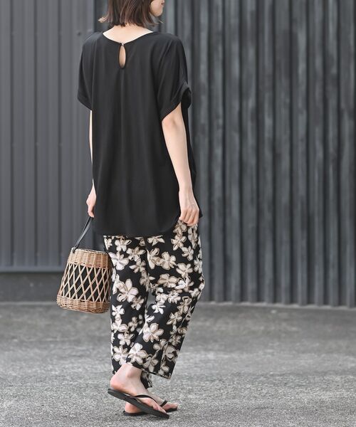 rps(アールピーエス)の「綿麻プリントイージーパンツ(その他パンツ・レディース・ブラック系その他2/オフホワイト/チャコールグレー/アイボリー/ブラック・フリー)」の15枚目の写真