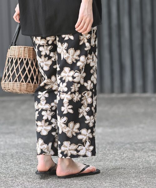 rps(アールピーエス)の「綿麻プリントイージーパンツ(その他パンツ・レディース・ブラック系その他2/オフホワイト/チャコールグレー/アイボリー/ブラック・フリー)」の19枚目の写真