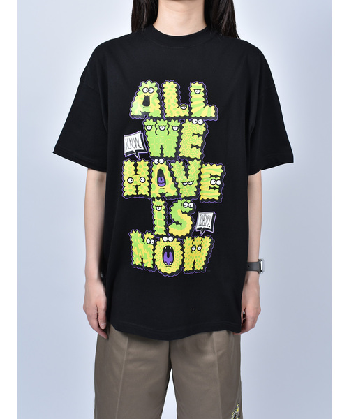 Import & Select(インポートアンドセレクト)の「【Nevernotworking】モンスターアルファベットフロントプリントBIGTEE ビッグシルエットショートスリーブT 半袖Tシャツ(Tシャツ/カットソー・メンズ・ホワイト/ブラック・3/2)」の4枚目の写真