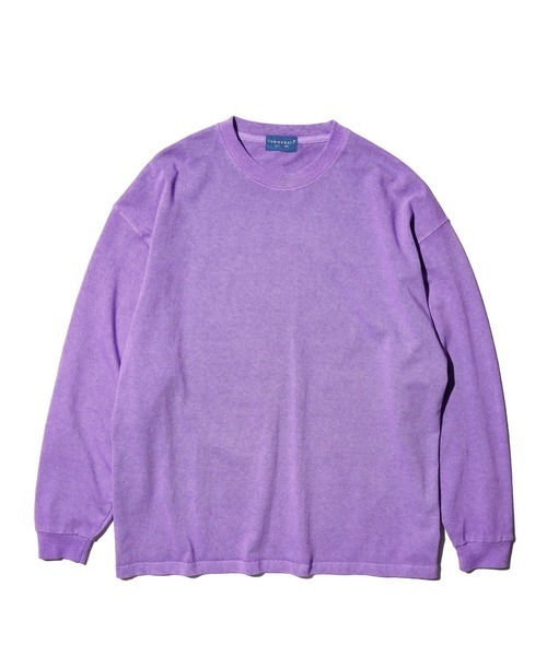 TOWNCRAFT（タウンクラフト）の「TOWN CRAFT タウンクラフト / VINTAGE 9OZ LS TEE ヴィンテージ加工 ピグメント（Tシャツ/カットソー・メンズ・グレー/ターコイズブルー/ブラック/パープル/グリーン/ピンク・LARGE/X-LARGE/MEDIUM）」の5枚目の写真