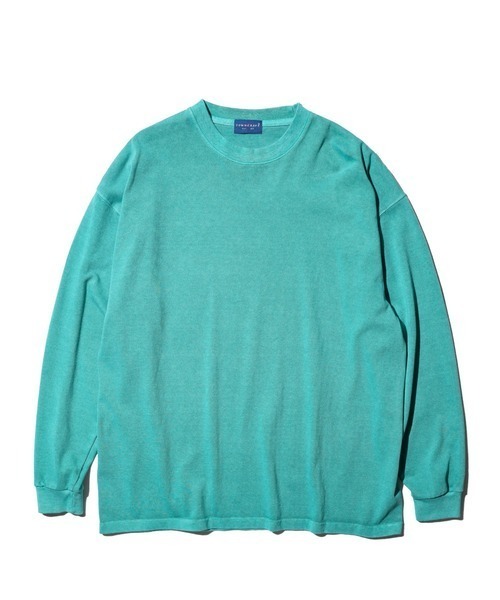 TOWNCRAFT（タウンクラフト）の「TOWN CRAFT タウンクラフト / VINTAGE 9OZ LS TEE ヴィンテージ加工 ピグメント（Tシャツ/カットソー・メンズ・グレー/ターコイズブルー/ブラック/パープル/グリーン/ピンク・LARGE/X-LARGE/MEDIUM）」の3枚目の写真