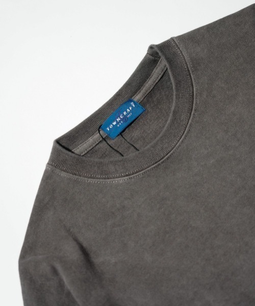TOWNCRAFT（タウンクラフト）の「TOWN CRAFT タウンクラフト / VINTAGE 9OZ LS TEE ヴィンテージ加工 ピグメント（Tシャツ/カットソー・メンズ・グレー/ターコイズブルー/ブラック/パープル/グリーン/ピンク・LARGE/X-LARGE/MEDIUM）」の7枚目の写真