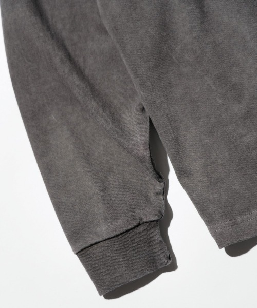 TOWNCRAFT（タウンクラフト）の「TOWN CRAFT タウンクラフト / VINTAGE 9OZ LS TEE ヴィンテージ加工 ピグメント（Tシャツ/カットソー・メンズ・グレー/ターコイズブルー/ブラック/パープル/グリーン/ピンク・LARGE/X-LARGE/MEDIUM）」の9枚目の写真