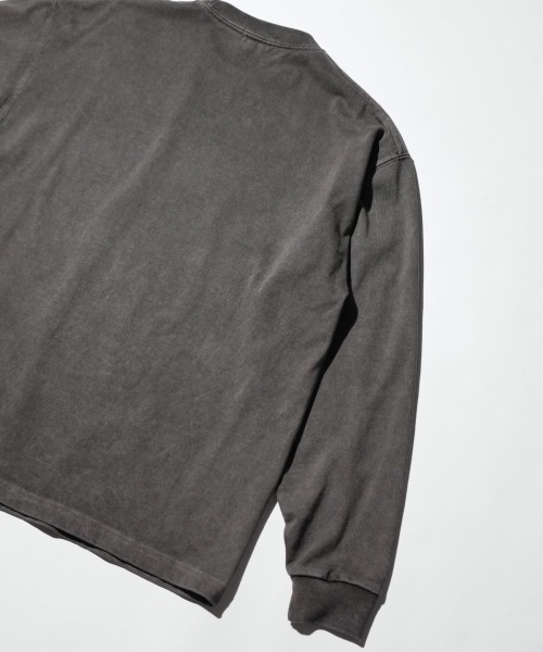 TOWNCRAFT（タウンクラフト）の「TOWN CRAFT タウンクラフト / VINTAGE 9OZ LS TEE ヴィンテージ加工 ピグメント（Tシャツ/カットソー・メンズ・グレー/ターコイズブルー/ブラック/パープル/グリーン/ピンク・LARGE/X-LARGE/MEDIUM）」の11枚目の写真