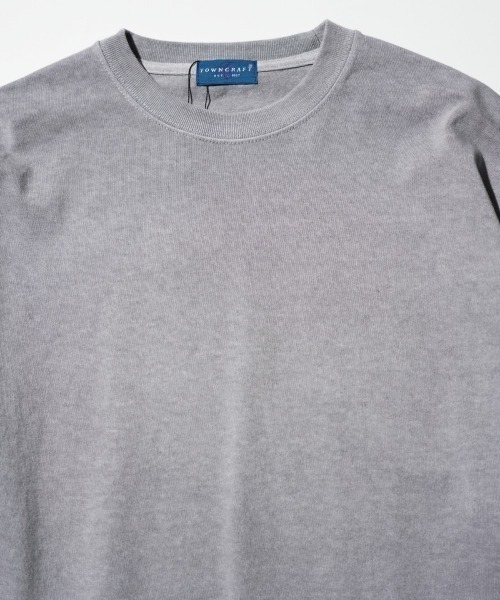 TOWNCRAFT（タウンクラフト）の「TOWN CRAFT タウンクラフト / VINTAGE 9OZ LS TEE ヴィンテージ加工 ピグメント（Tシャツ/カットソー・メンズ・グレー/ターコイズブルー/ブラック/パープル/グリーン/ピンク・LARGE/X-LARGE/MEDIUM）」の13枚目の写真