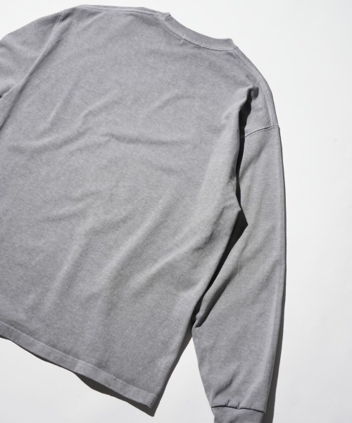 TOWNCRAFT（タウンクラフト）の「TOWN CRAFT タウンクラフト / VINTAGE 9OZ LS TEE ヴィンテージ加工 ピグメント（Tシャツ/カットソー・メンズ・グレー/ターコイズブルー/ブラック/パープル/グリーン/ピンク・LARGE/X-LARGE/MEDIUM）」の16枚目の写真