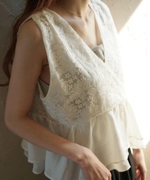 flower | ボタニカルレースビスチェ(キャミソール)