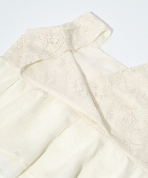 flower(フラワー)の「ボタニカルレースビスチェ(キャミソール・レディース・ミント/アイボリー・FREE)」の5枚目の写真