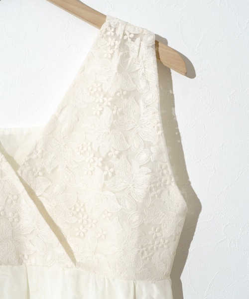 flower(フラワー)の「ボタニカルレースビスチェ(キャミソール・レディース・ミント/アイボリー・FREE)」の6枚目の写真