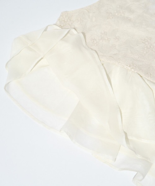 flower(フラワー)の「ボタニカルレースビスチェ(キャミソール・レディース・ミント/アイボリー・FREE)」の14枚目の写真