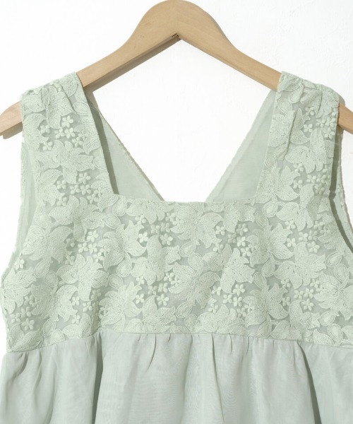 flower(フラワー)の「ボタニカルレースビスチェ(キャミソール・レディース・ミント/アイボリー・FREE)」の21枚目の写真