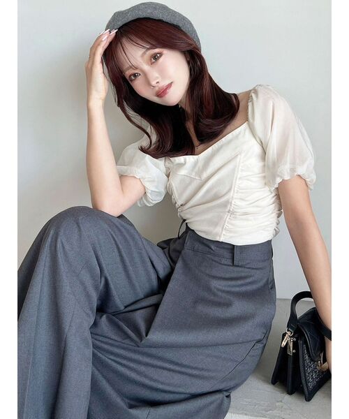 RESEXXY（リゼクシー）の「ベーシックベレー帽（ハンチング/ベレー帽・レディース・グレー/ブラック/ブラウン・FREE）」の10枚目の写真