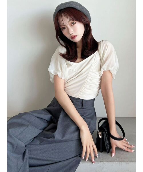 RESEXXY（リゼクシー）の「ベーシックベレー帽（ハンチング/ベレー帽・レディース・グレー/ブラック/ブラウン・FREE）」の11枚目の写真