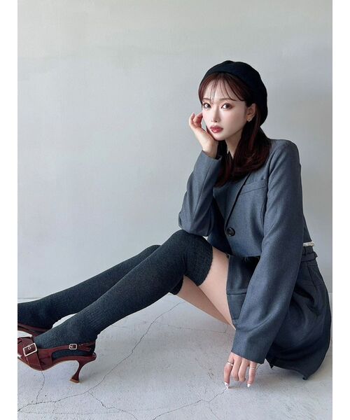 RESEXXY（リゼクシー）の「ベーシックベレー帽（ハンチング/ベレー帽・レディース・グレー/ブラック/ブラウン・FREE）」の13枚目の写真