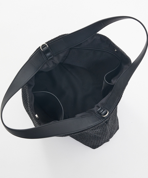 collex（コレックス）の「2WAYペーパーライクバッグ（ショルダーバッグ・レディース・ベージュ/ブラック・フリー）」の19枚目の写真