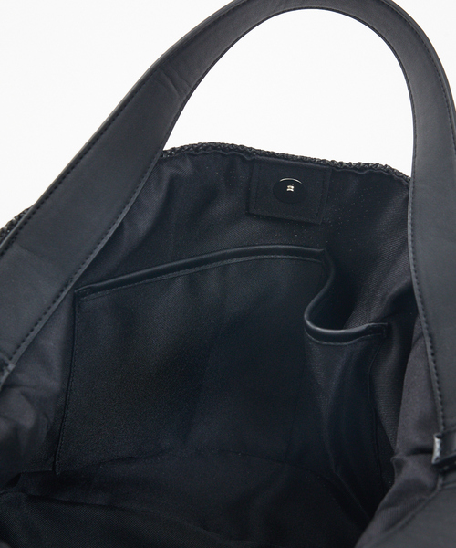 collex（コレックス）の「2WAYペーパーライクバッグ（ショルダーバッグ・レディース・ベージュ/ブラック・フリー）」の17枚目の写真