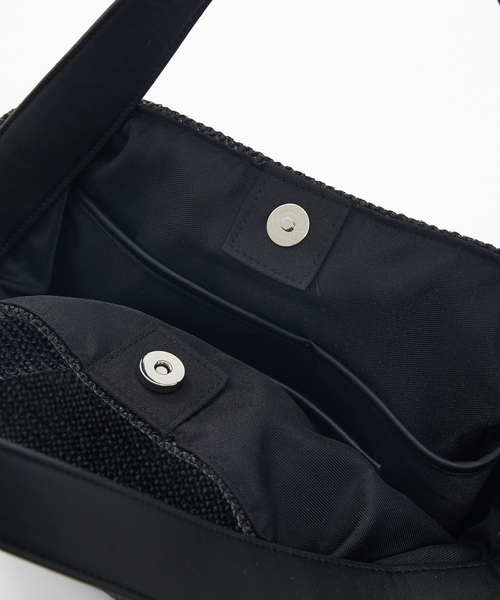 collex（コレックス）の「2WAYペーパーライクバッグ（ショルダーバッグ・レディース・ベージュ/ブラック・フリー）」の16枚目の写真