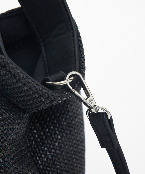 collex（コレックス）の「2WAYペーパーライクバッグ（ショルダーバッグ・レディース・ベージュ/ブラック・フリー）」の14枚目の写真