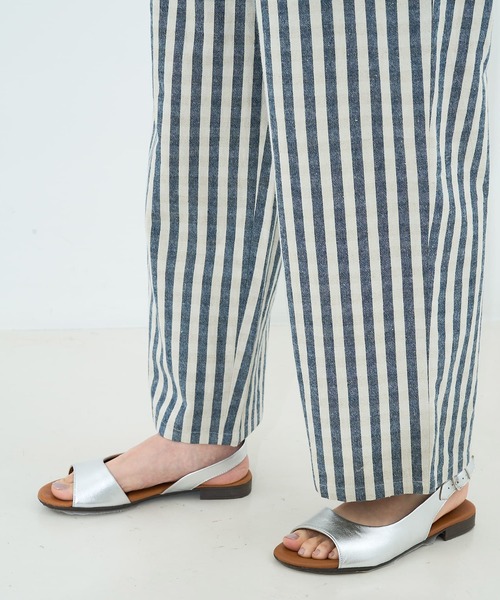 collex（コレックス）の「ストライプイージーパンツ（その他パンツ・レディース・ブラック/ネイビー・フリー）」の7枚目の写真