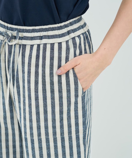 collex（コレックス）の「ストライプイージーパンツ（その他パンツ・レディース・ブラック/ネイビー・フリー）」の6枚目の写真