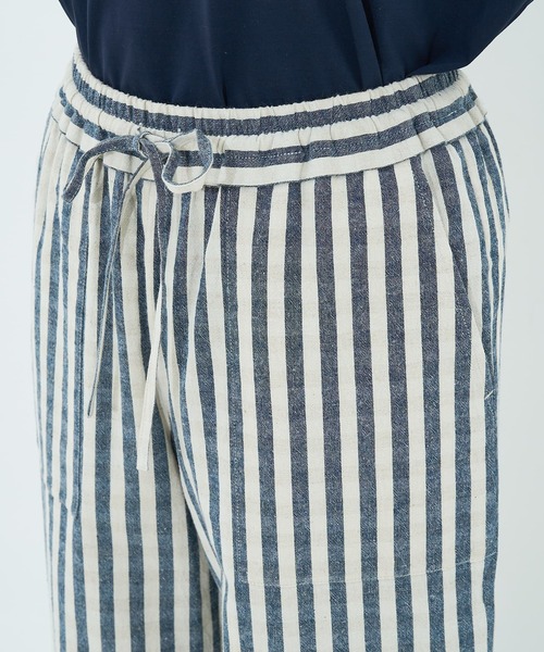 collex（コレックス）の「ストライプイージーパンツ（その他パンツ・レディース・ブラック/ネイビー・フリー）」の5枚目の写真