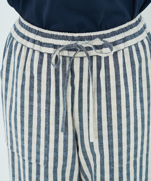 collex（コレックス）の「ストライプイージーパンツ（その他パンツ・レディース・ブラック/ネイビー・フリー）」の4枚目の写真