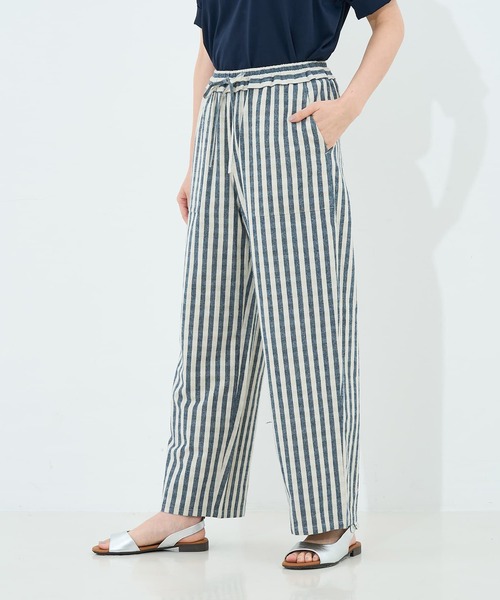 collex（コレックス）の「ストライプイージーパンツ（その他パンツ・レディース・ブラック/ネイビー・フリー）」の11枚目の写真