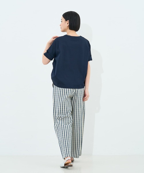 collex（コレックス）の「ストライプイージーパンツ（その他パンツ・レディース・ブラック/ネイビー・フリー）」の16枚目の写真