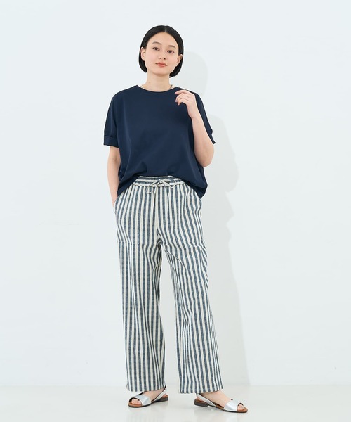 collex（コレックス）の「ストライプイージーパンツ（その他パンツ・レディース・ブラック/ネイビー・フリー）」の15枚目の写真